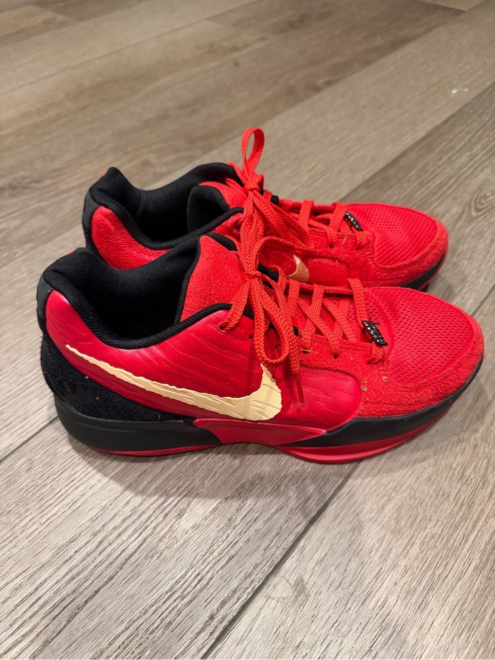 Nike Ja 2 Nightmare Men’s Size 10 Red Black Basketball Shoes HQ2638-600